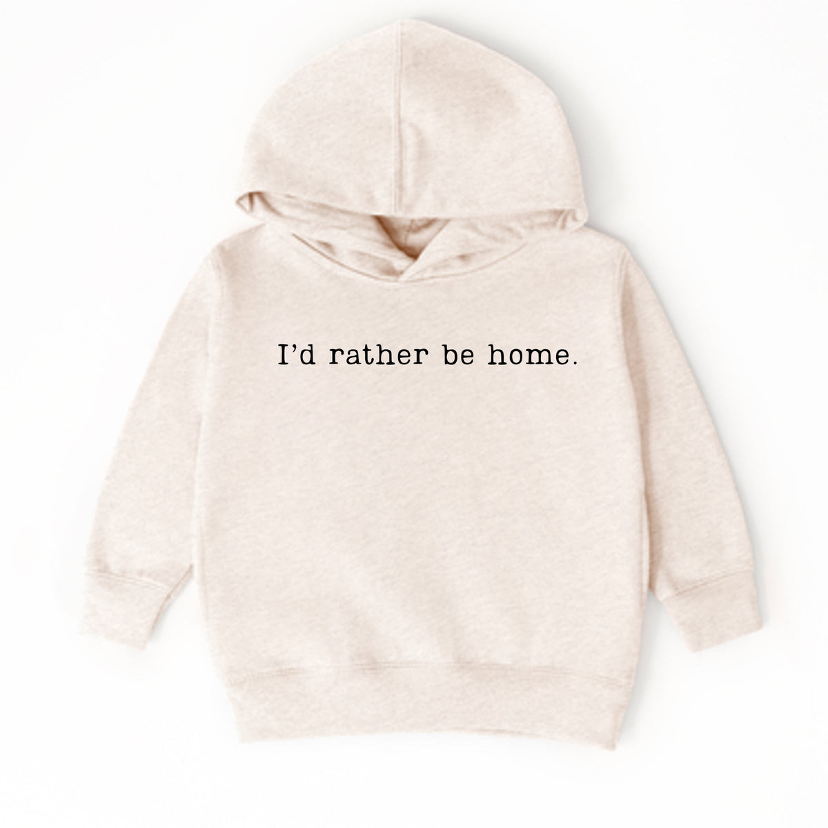 I'd Rather Be Home Typewriter - Toddler Hoodie