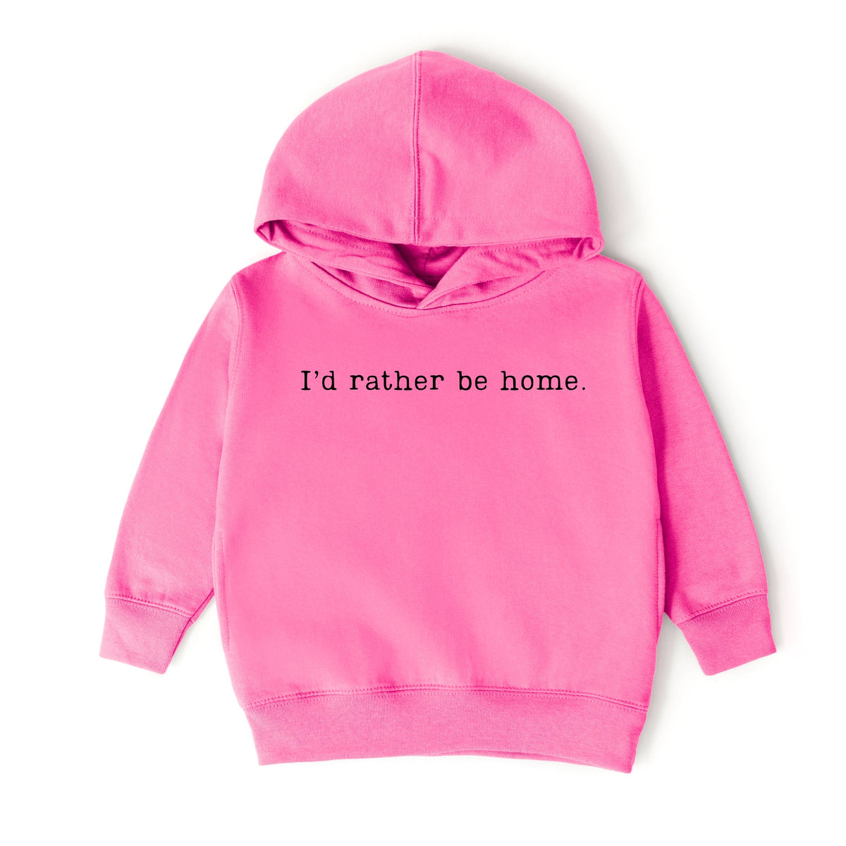 I'd Rather Be Home Typewriter - Toddler Hoodie