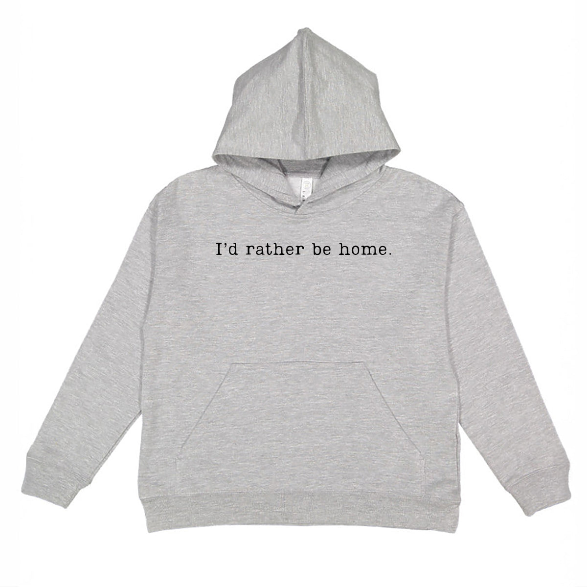 I'd Rather Be Home Typewriter - Youth Graphic Hoodie