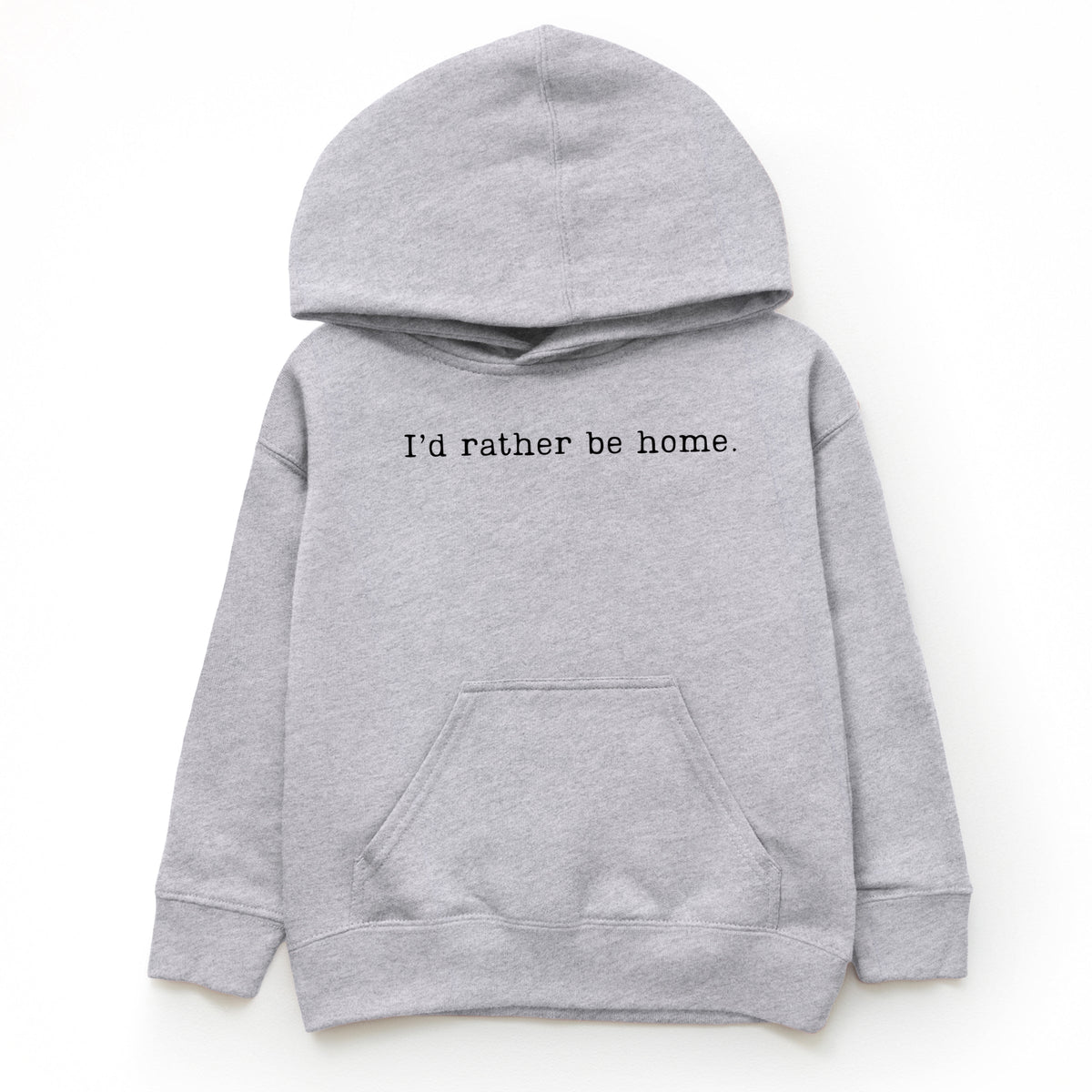 I'd Rather Be Home Typewriter - Youth Graphic Hoodie