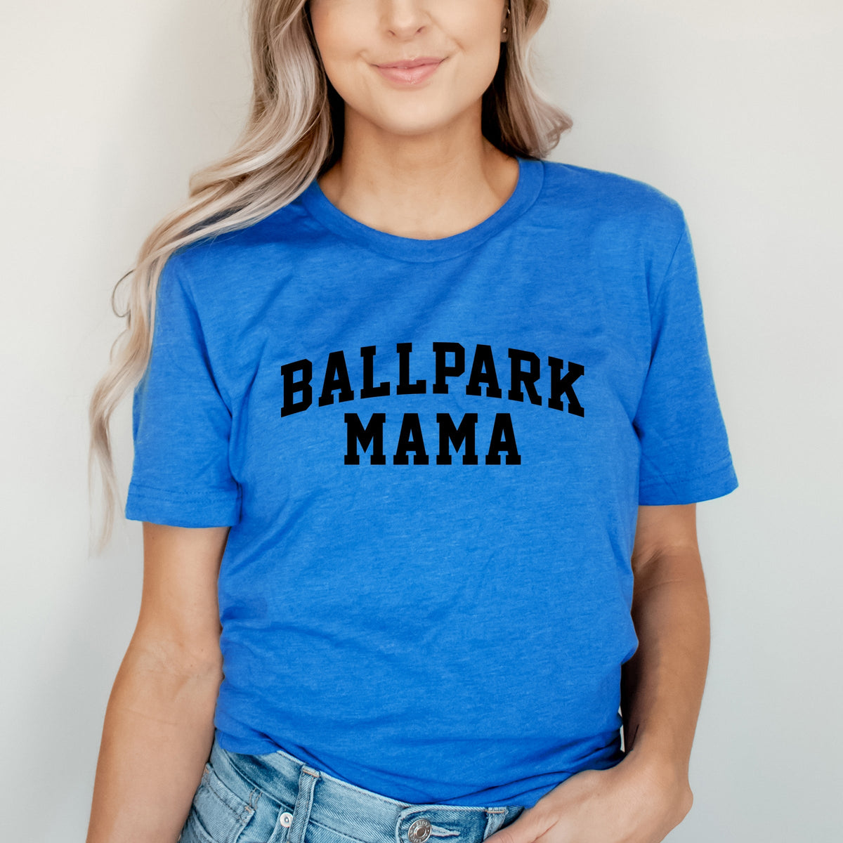 Varsity Ballpark Mama - Women's Short Sleeve Graphic T-Shirt