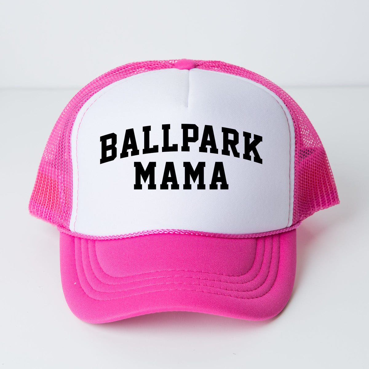 Varsity Ballpark Mama - Women's Graphic Foam Trucker Hat