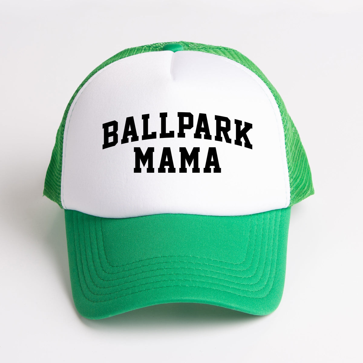 Varsity Ballpark Mama - Women's Graphic Foam Trucker Hat