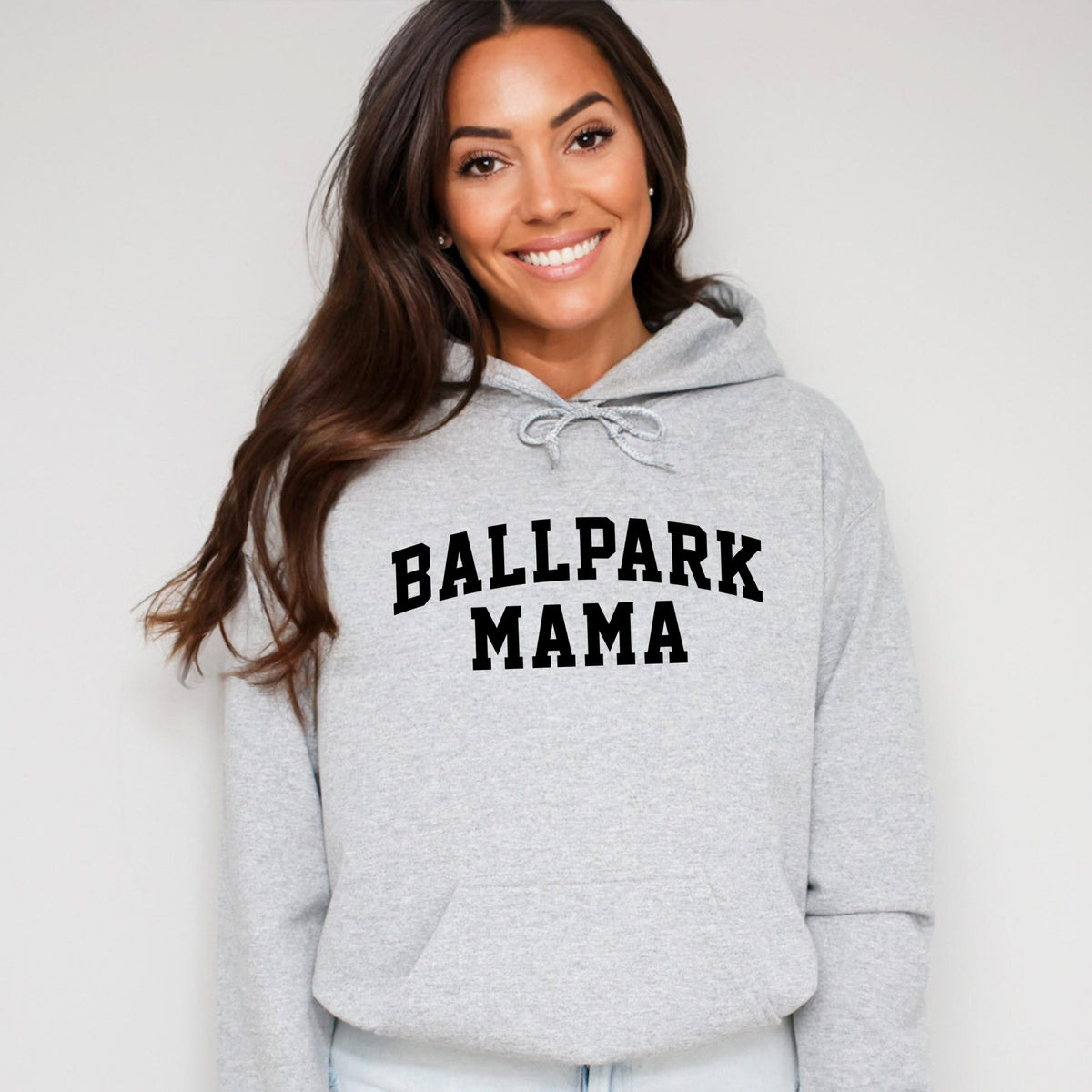 Varsity Ballpark Mama - Women's Graphic Hoodie