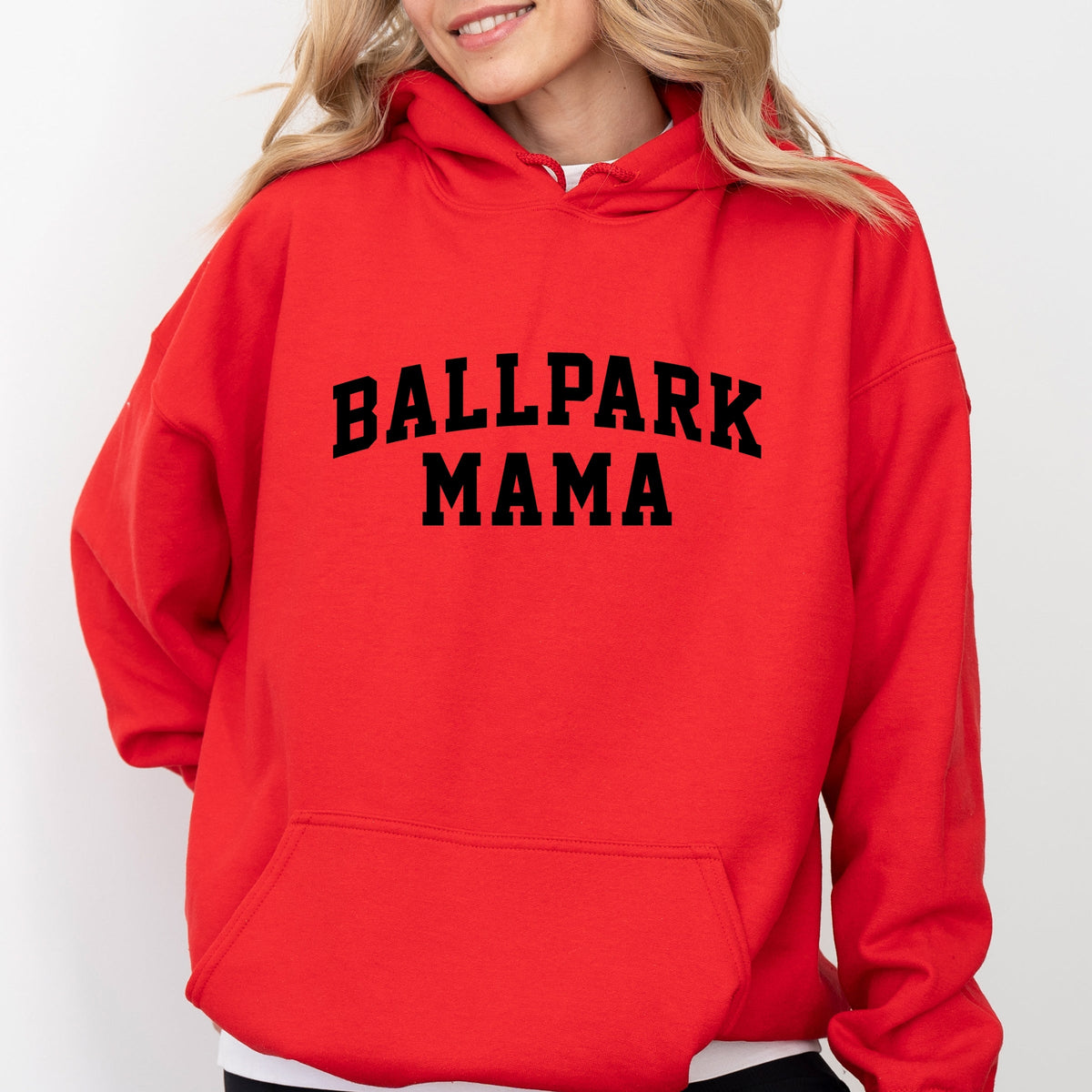 Varsity Ballpark Mama - Women's Graphic Hoodie