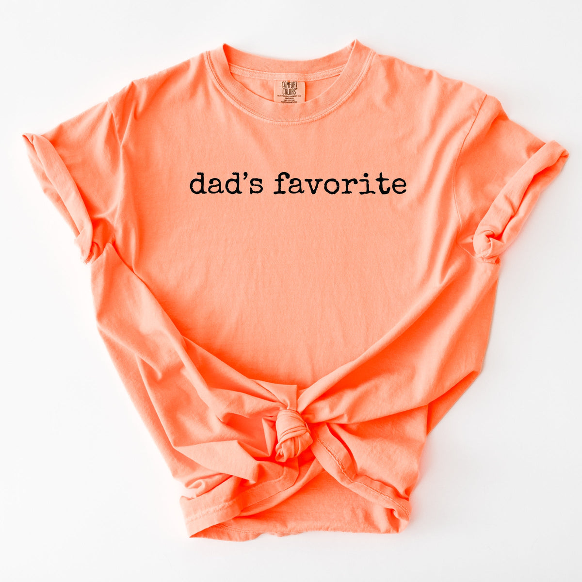 Dad's Favorite Typewriter - Women's Garment Dyed Graphic T-Shirt