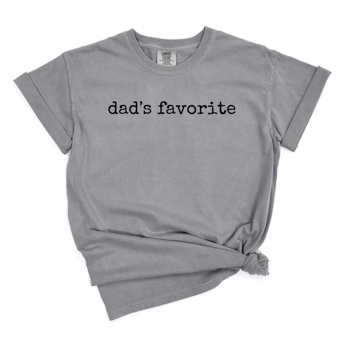 Dad's Favorite Typewriter - Women's Garment Dyed Graphic T-Shirt