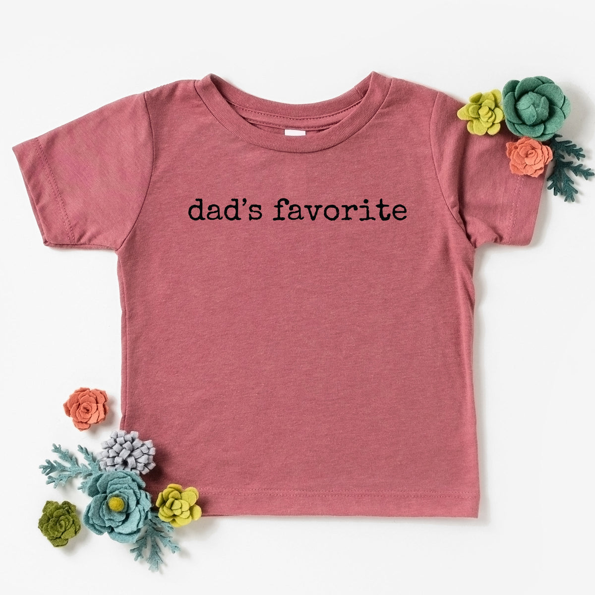 Dad's Favorite Typewriter - Toddler Short Sleeve Graphic T-Shirt