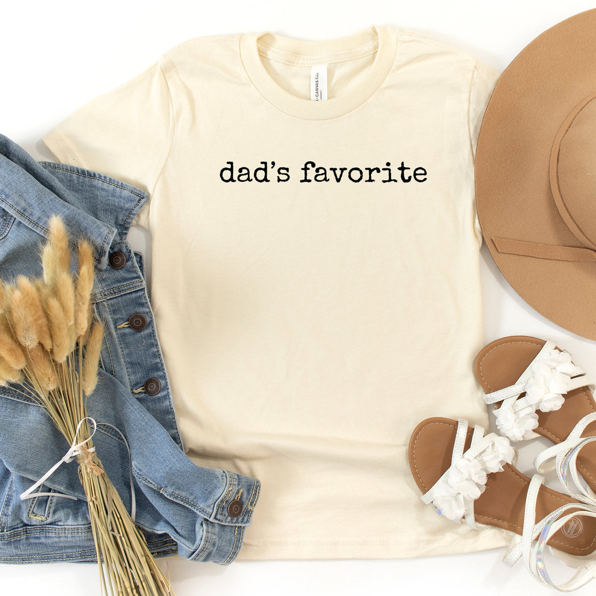 Dad's Favorite Typewriter - Youth Short Sleeve Graphic T-Shirt