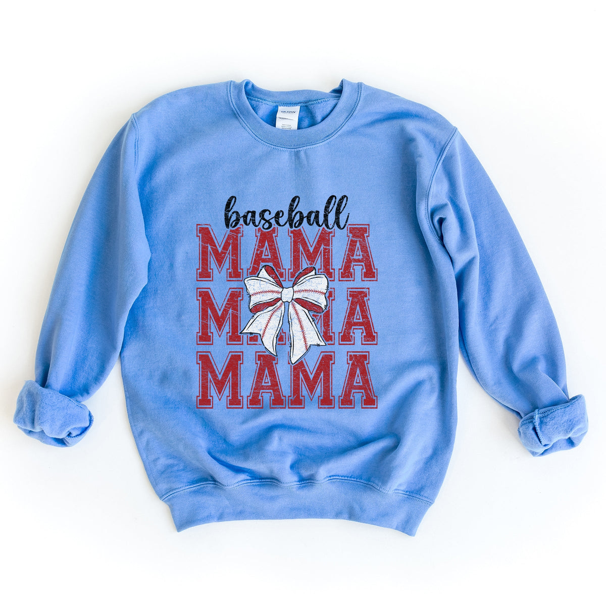 Baseball Mama Stacked Coquette - Women's Graphic Sweatshirt