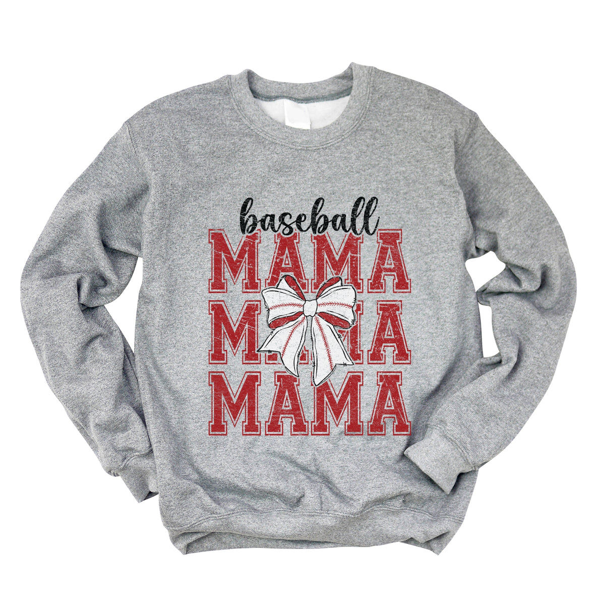 Baseball Mama Stacked Coquette - Women's Graphic Sweatshirt