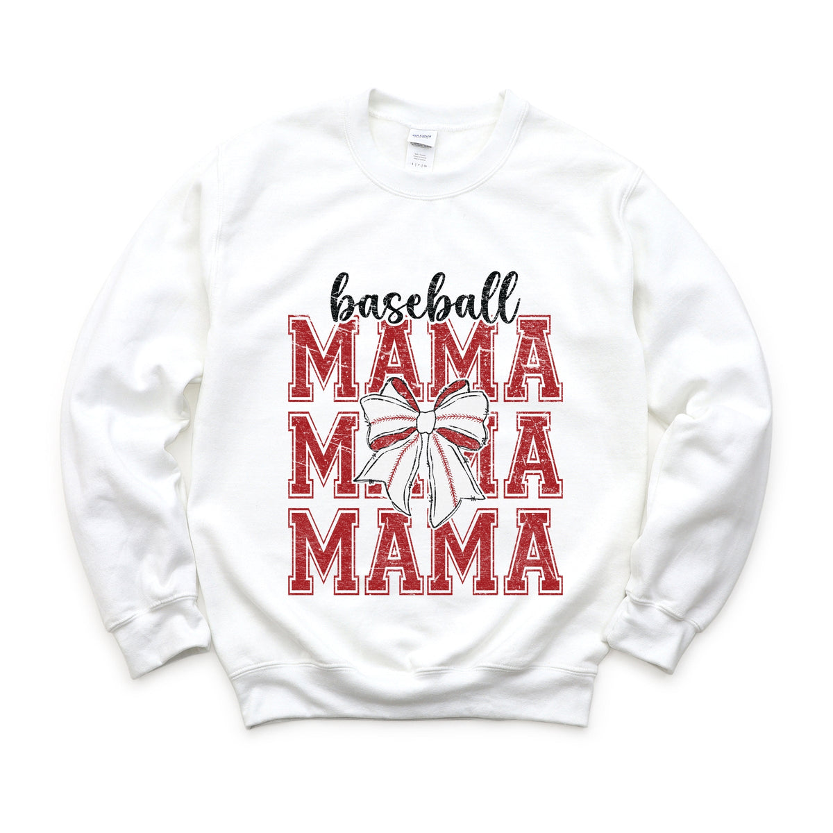 Baseball Mama Stacked Coquette - Women's Graphic Sweatshirt