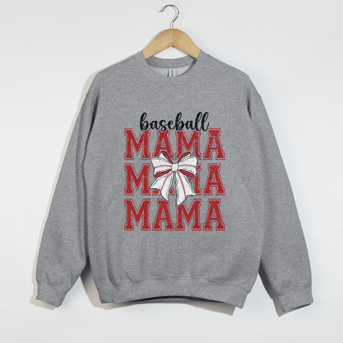 Baseball Mama Stacked Coquette - Women's Graphic Sweatshirt