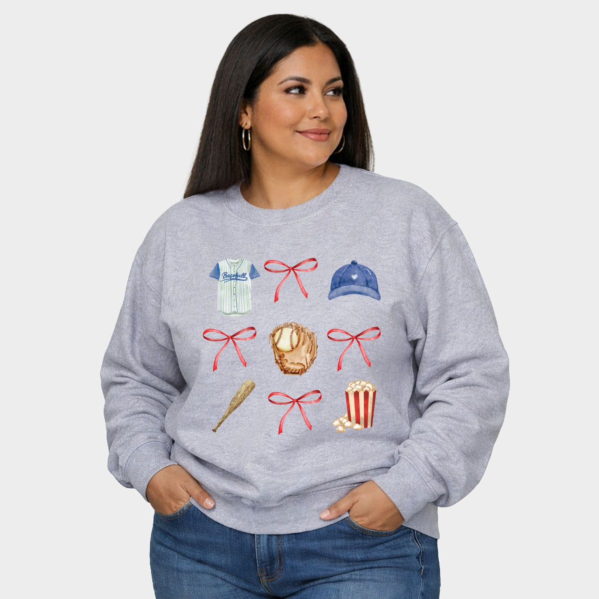 Coquette Baseball Chart - Women's Plus Sized Graphic Sweatshirt