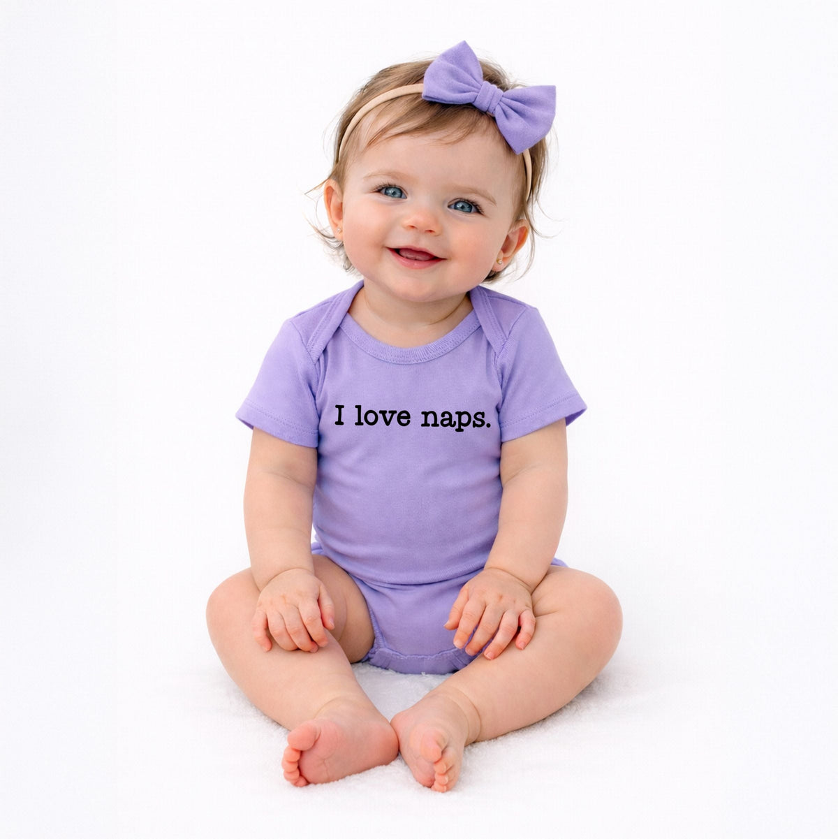 I Love Naps - Baby Short Sleeve Graphic Bodysuit