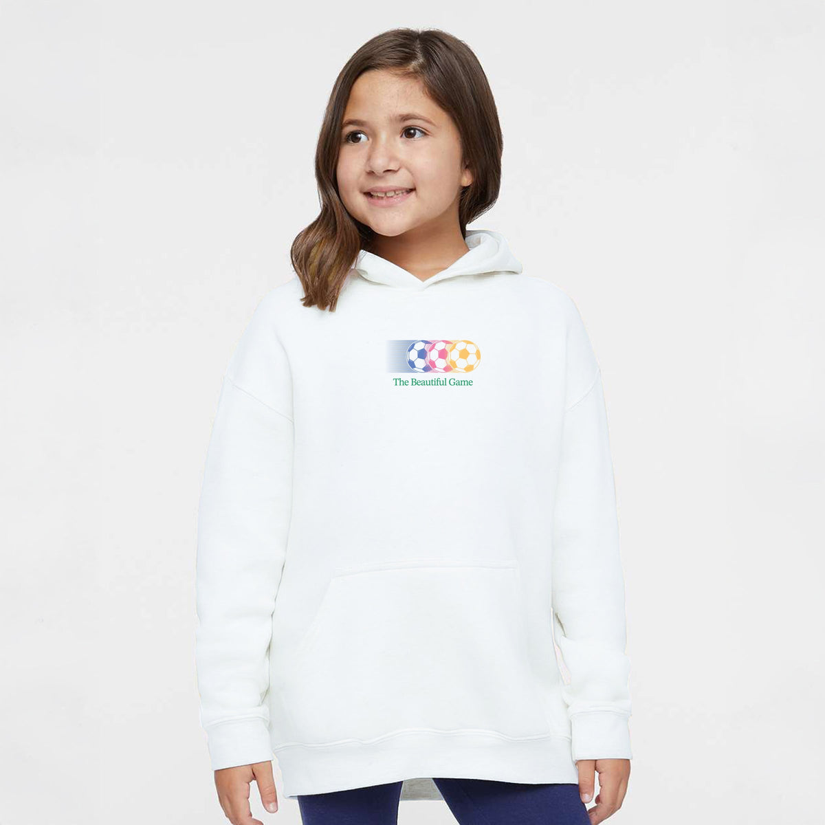 The Beautiful Game Outline - Youth Graphic Hoodie