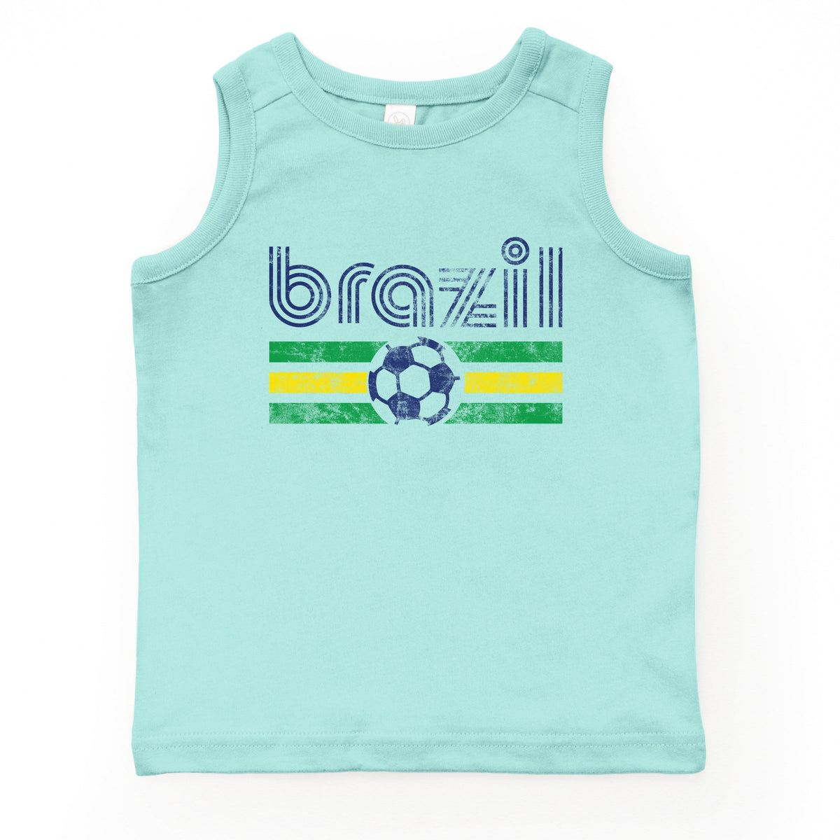 Brazil Soccer Flag - Youth Tank Top