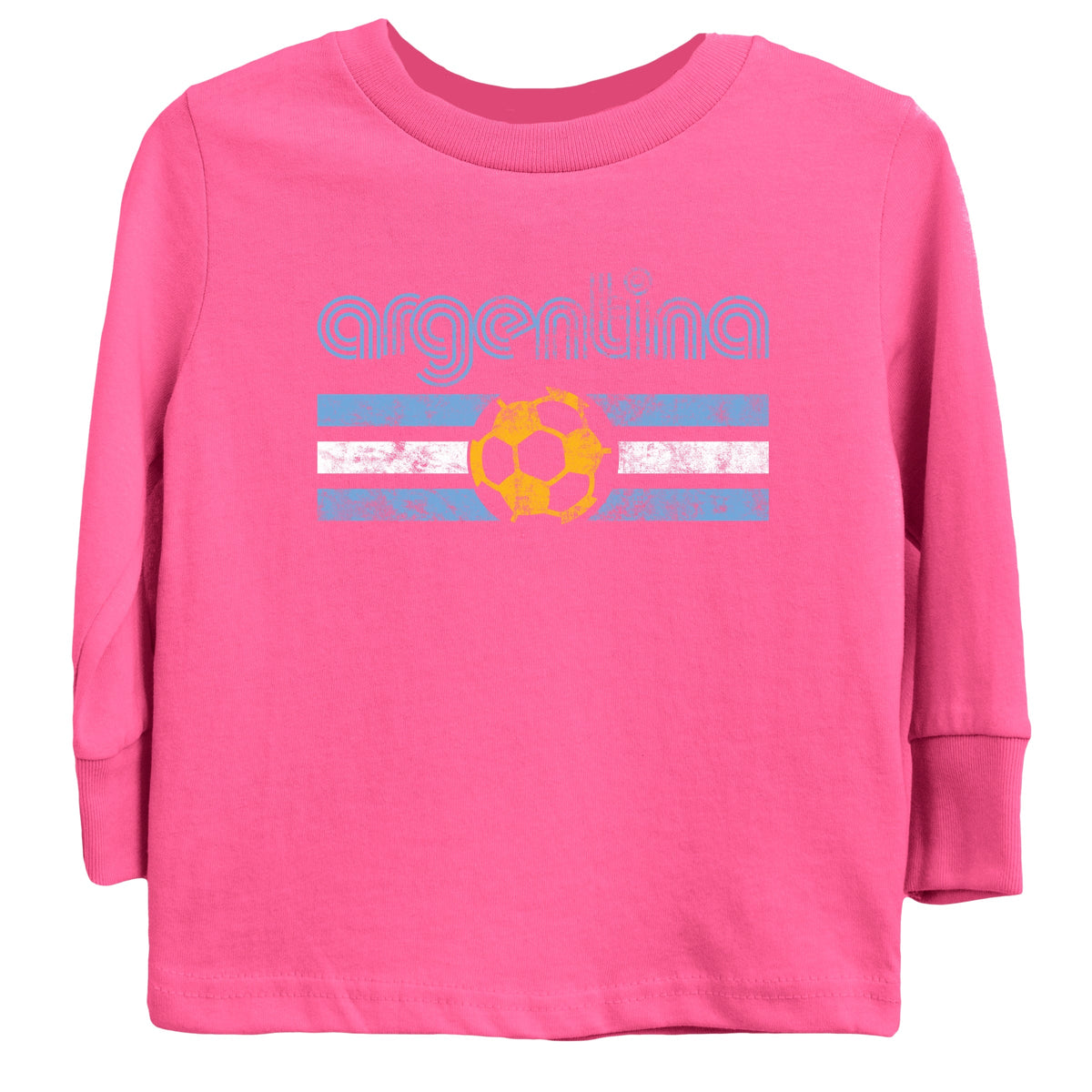 Argentina Soccer Flag - Youth Long Sleeve Graphic T-Shirt