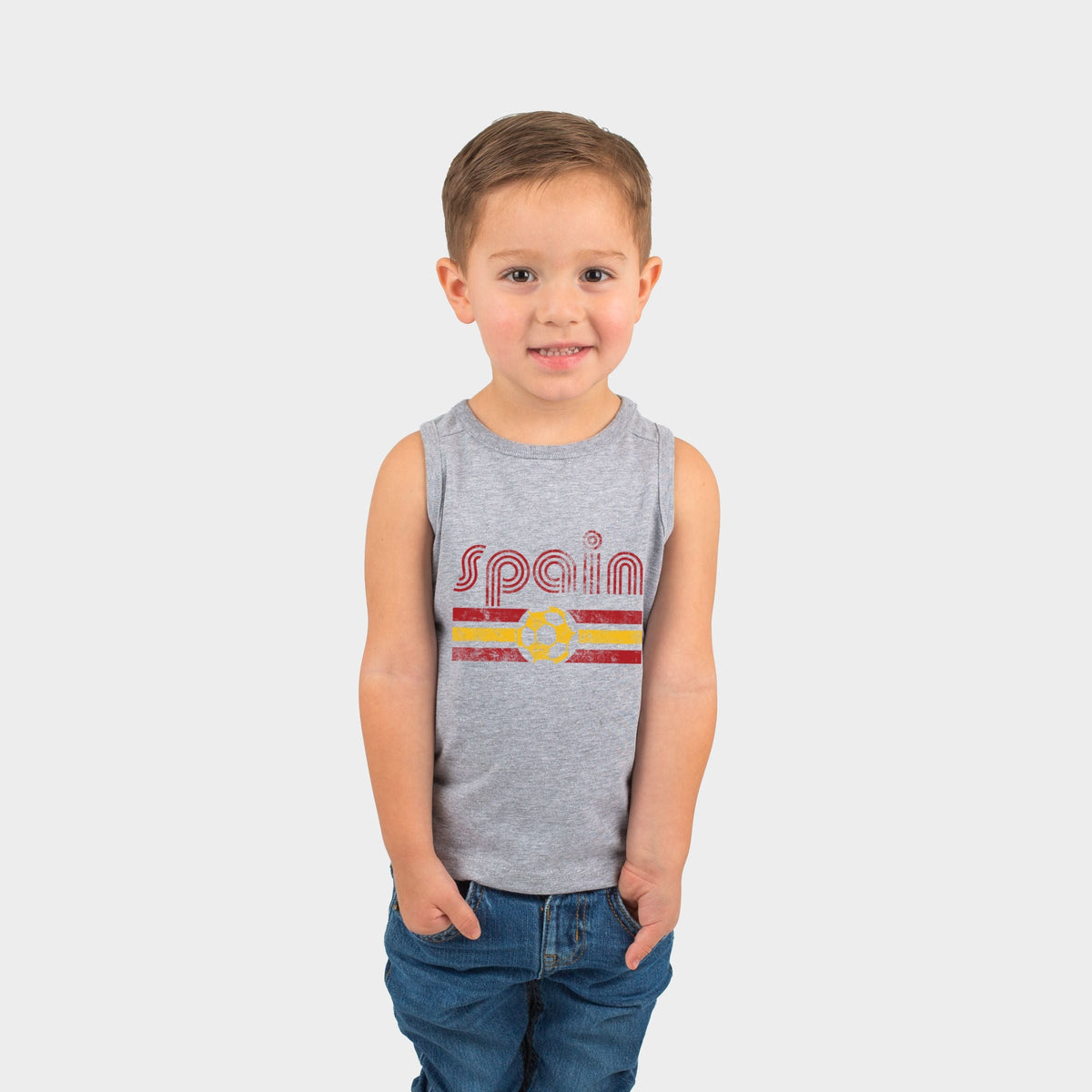Spain Soccer Flag - Toddler Graphic Tank