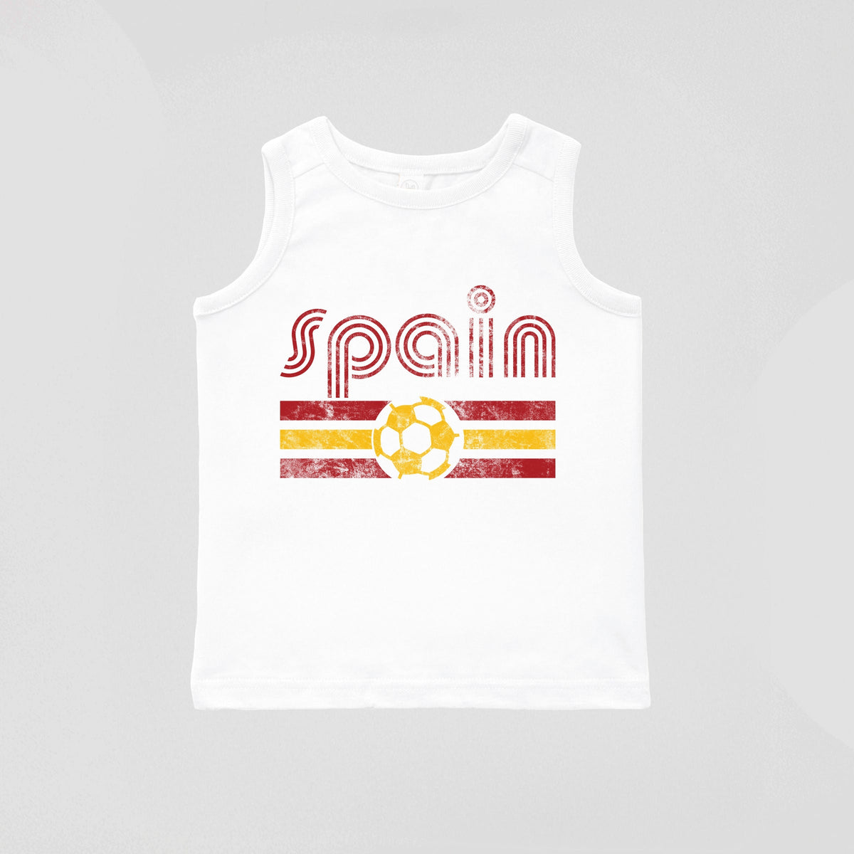 Spain Soccer Flag - Toddler Graphic Tank