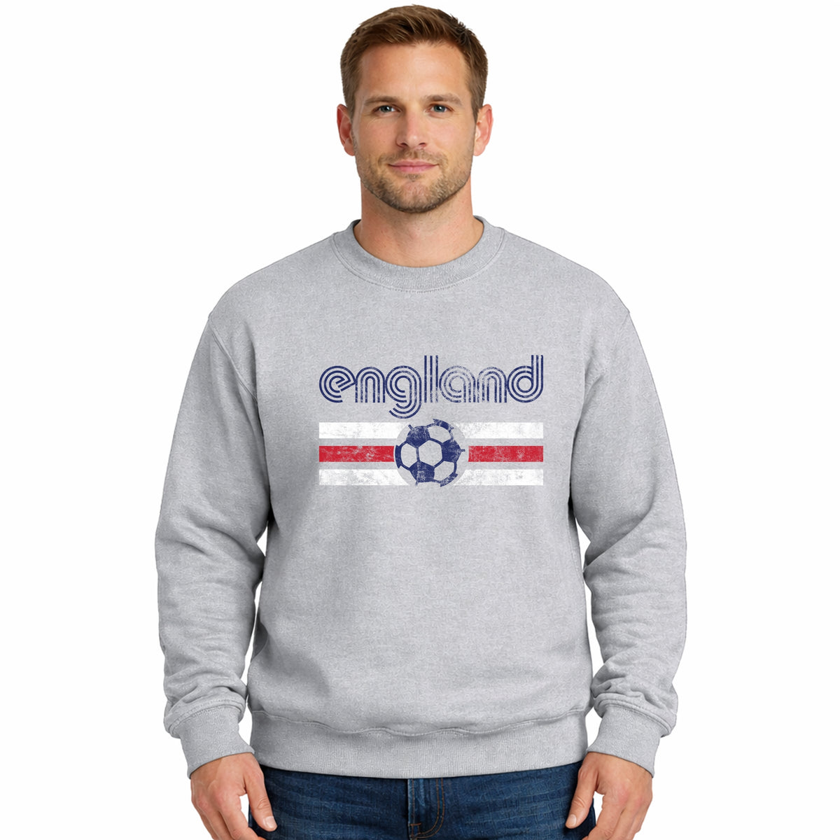 England Soccer Flag - Men's Graphic Sweatshirt