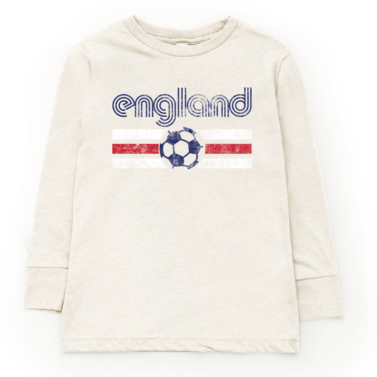 England Soccer Flag - Youth Long Sleeve Graphic T-Shirt