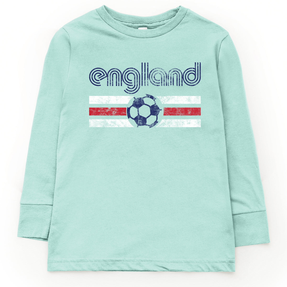 England Soccer Flag - Youth Long Sleeve Graphic T-Shirt