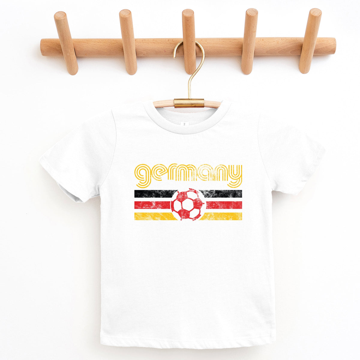 Germany Soccer Flag - Youth Short Sleeve Graphic T-Shirt