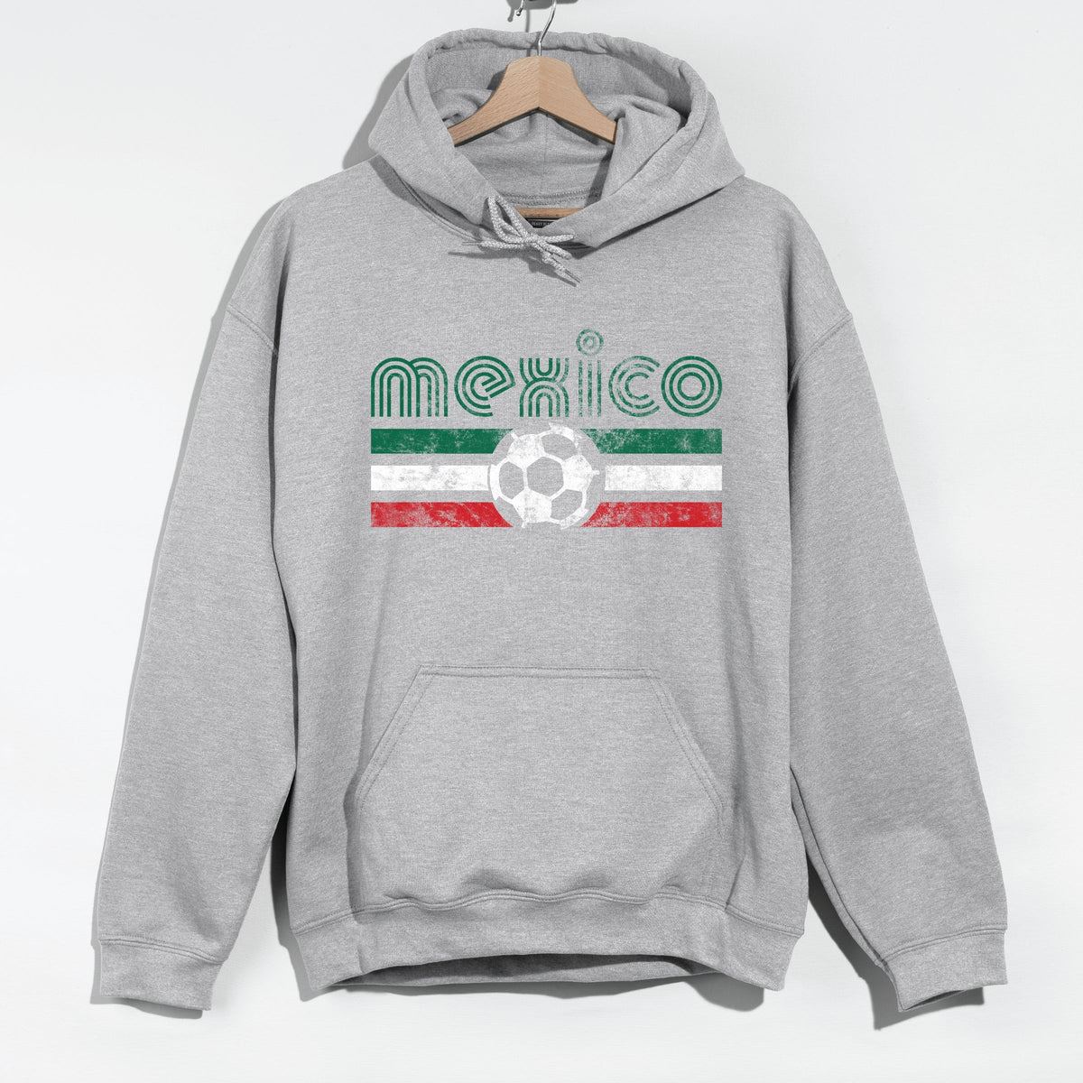 Mexico Soccer Flag - Men's Graphic Hoodie