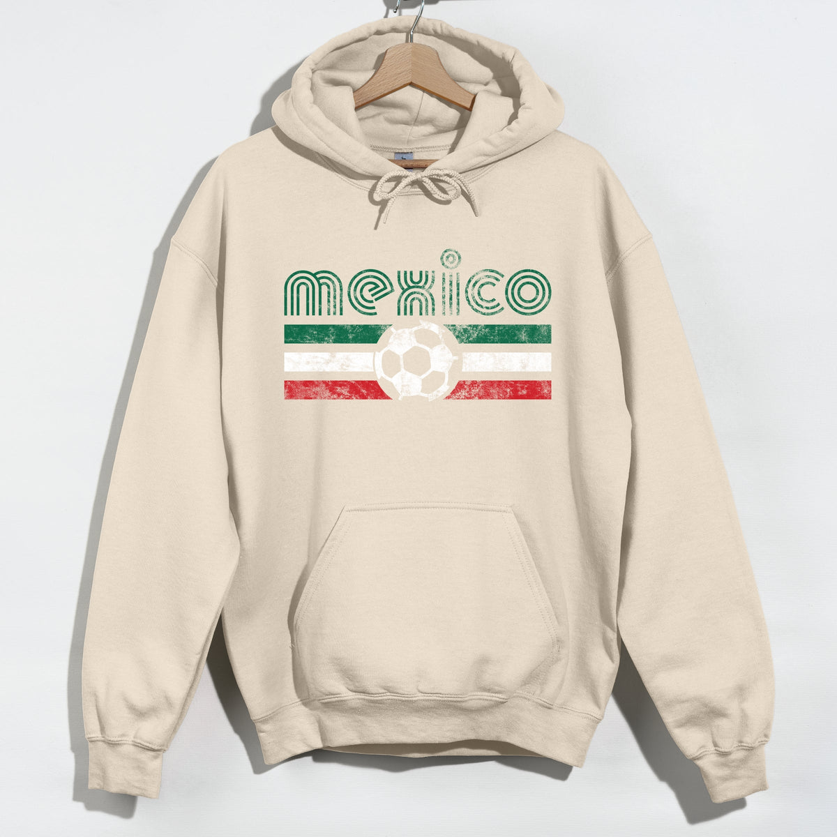Mexico Soccer Flag - Men's Graphic Hoodie