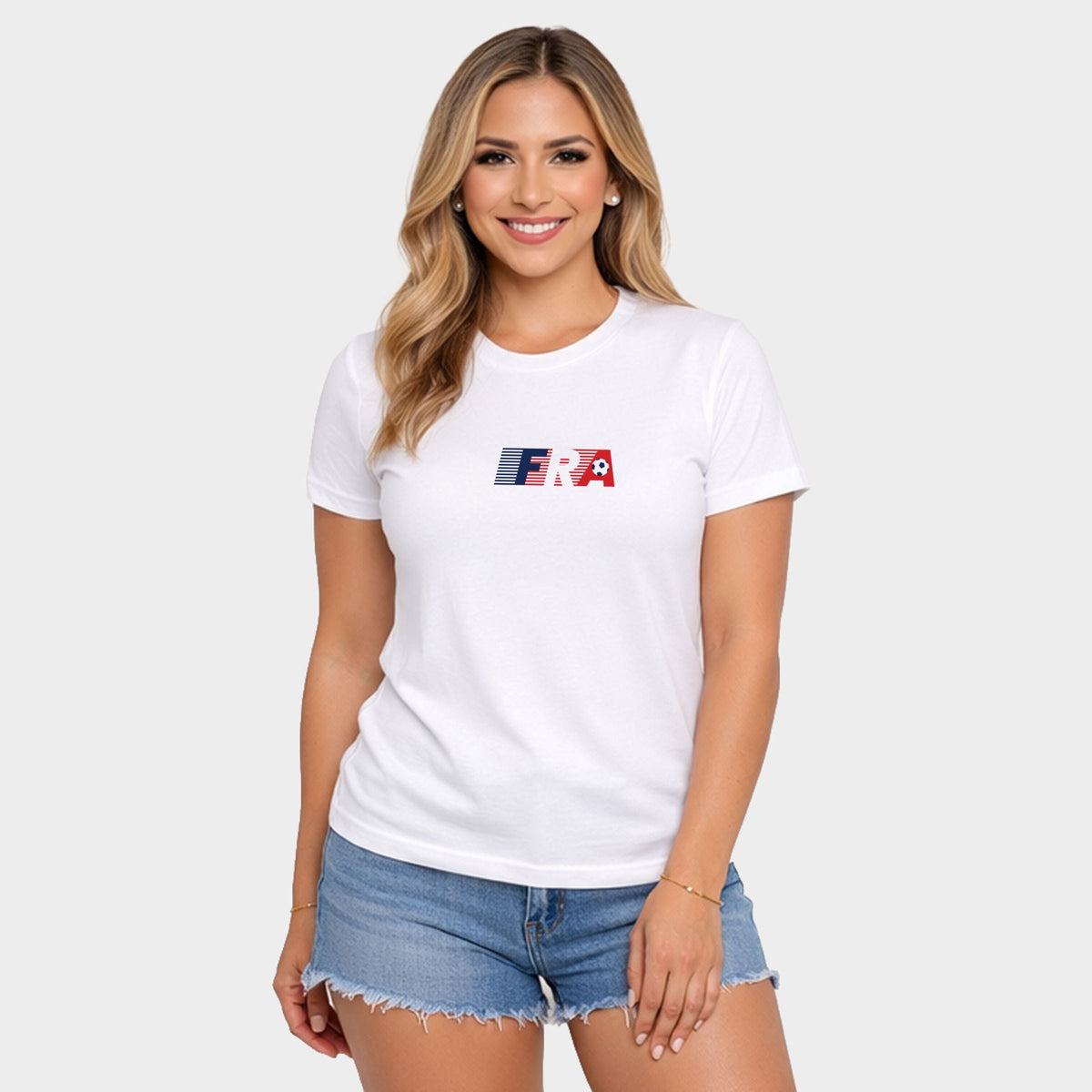 France Soccer Lines - Women's Short Sleeve Graphic T-Shirt