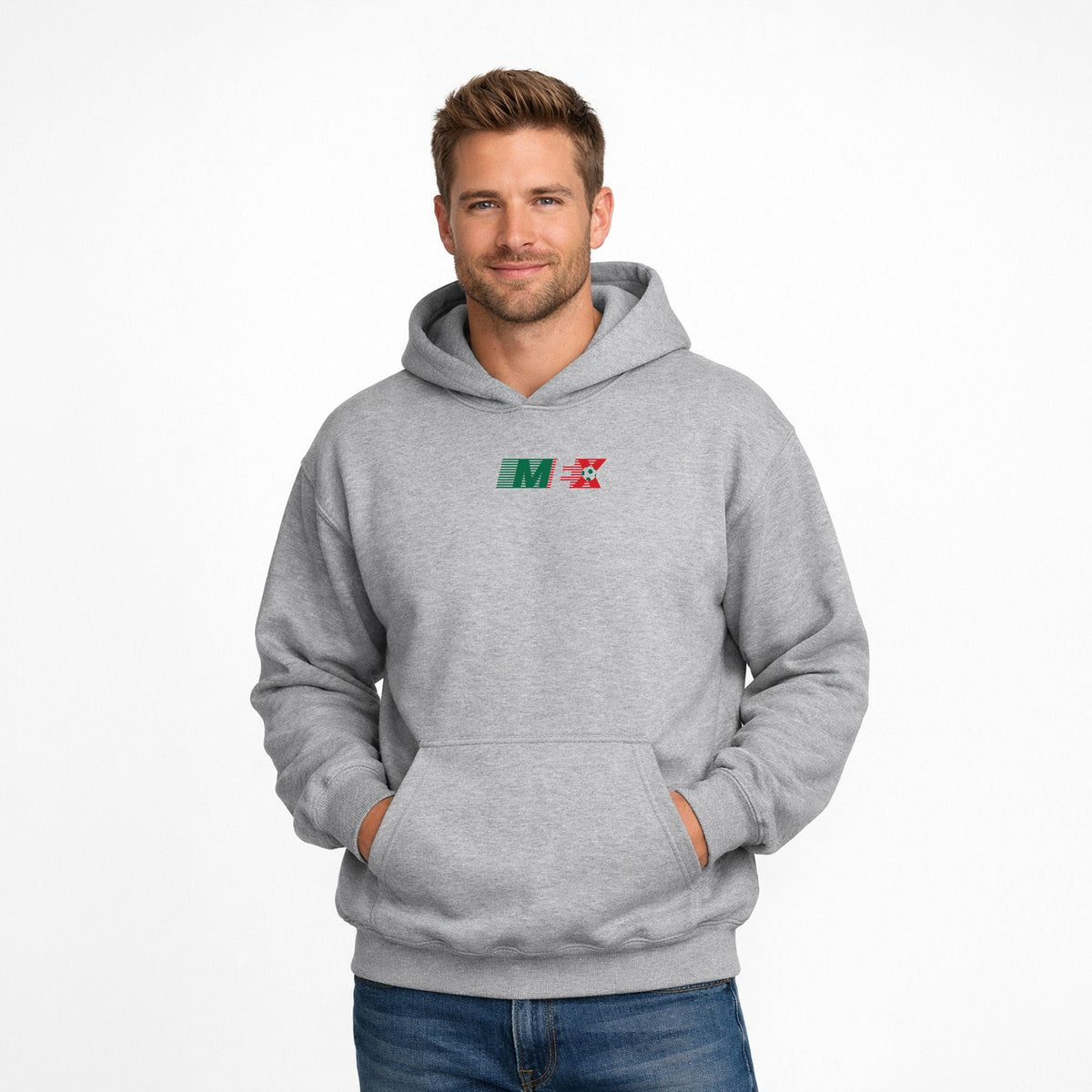 Mexico Soccer Lines - Men's Graphic Hoodie