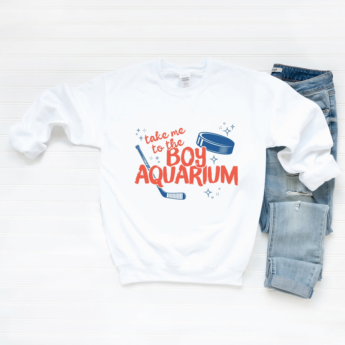 Take Me To The Boy Aquarium - Women's Graphic Sweatshirt