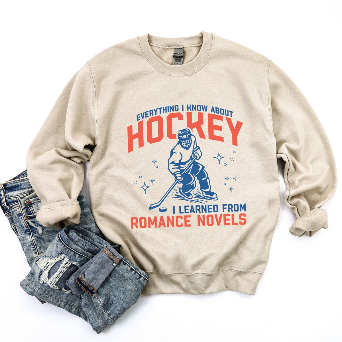 Everything I Know About Hockey Romance Novels - Women's Graphic Sweatshirt