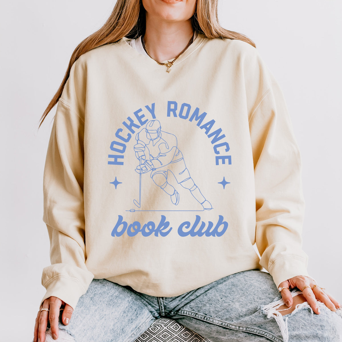 Hockey Romance Book Club - Women's Lightweight Garment Dyed Sweatshirt