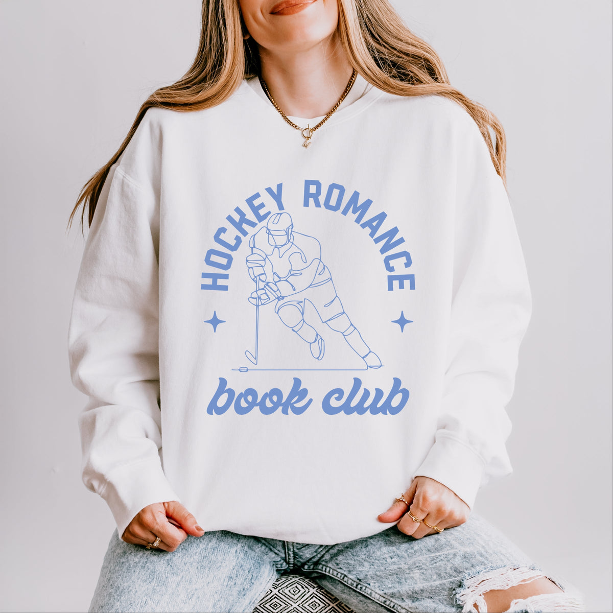 Hockey Romance Book Club - Women's Lightweight Garment Dyed Sweatshirt