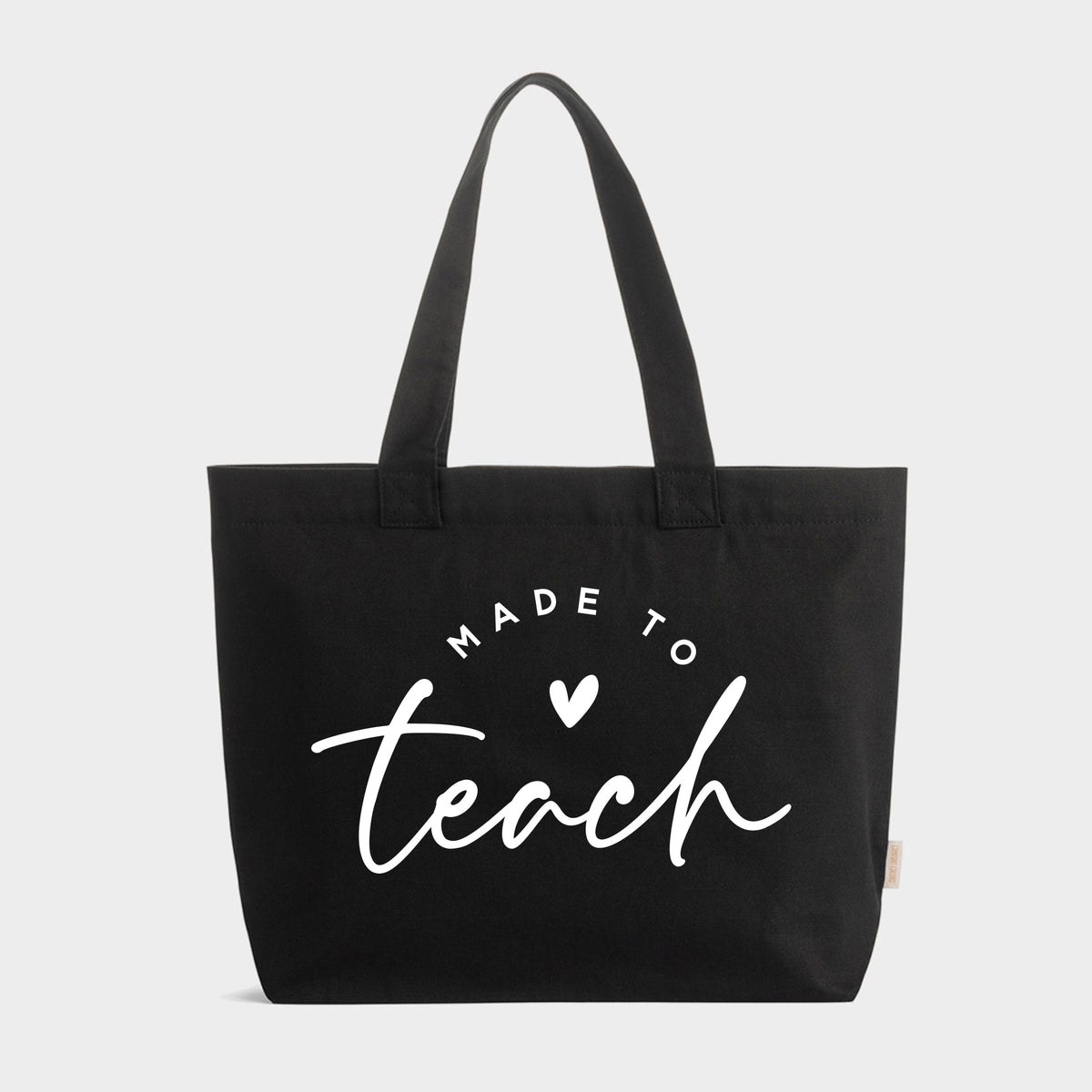 Made To Teach - Zippered Canvas Tote