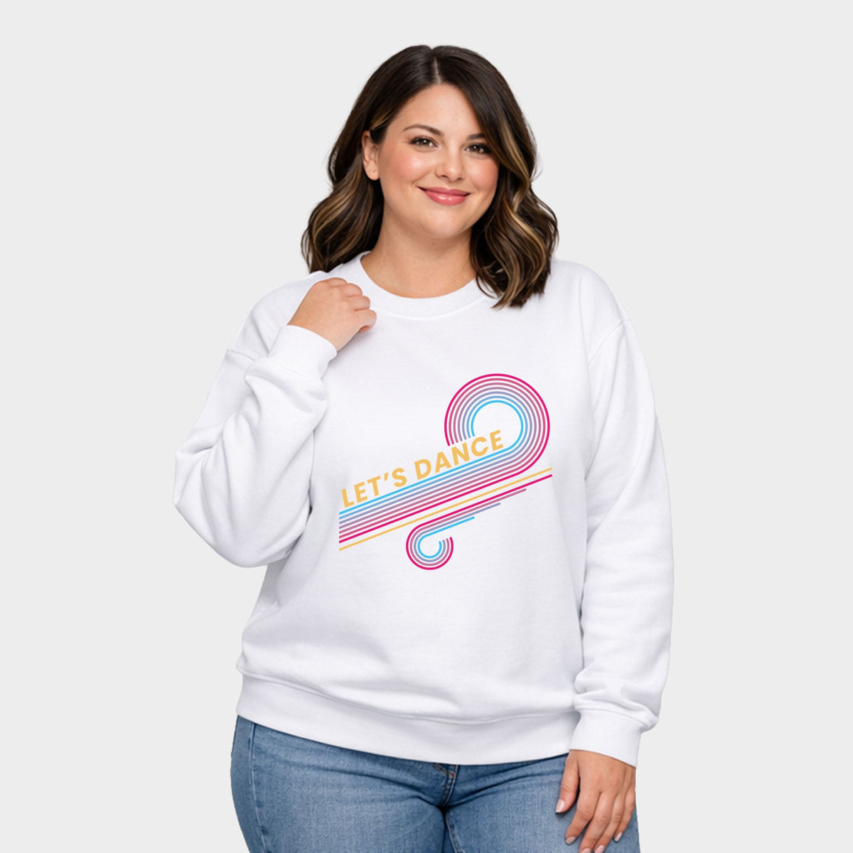 Let's Dance Swirls -  Women's Plus Sweatshirt