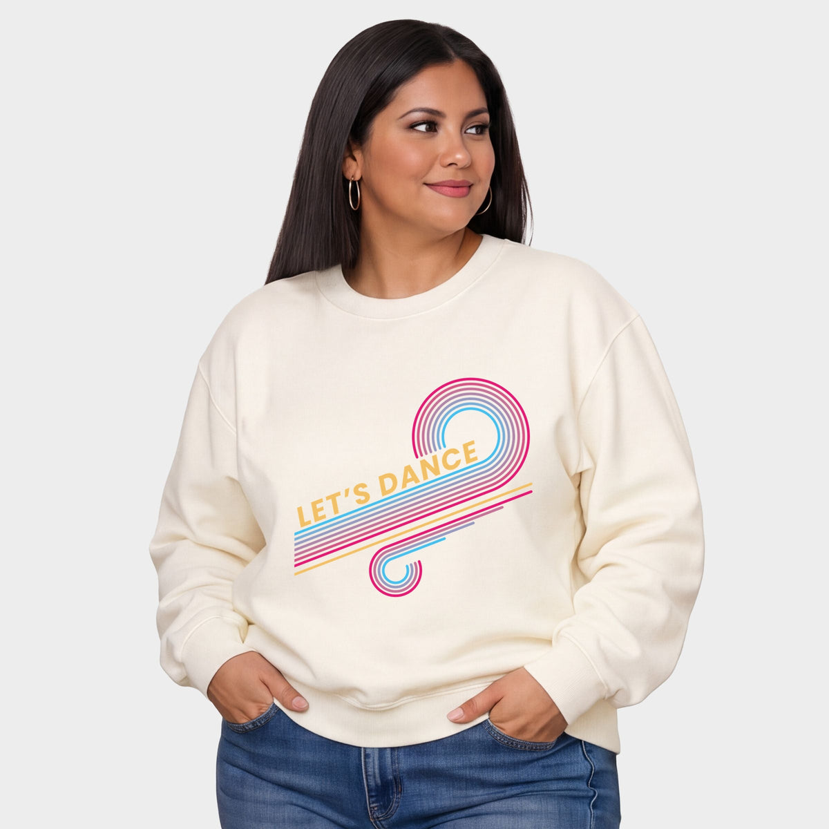 Let's Dance Swirls -  Women's Plus Sweatshirt