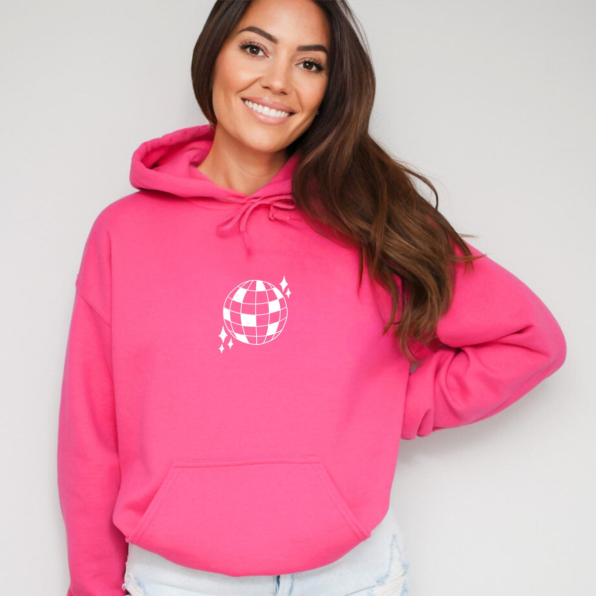 Disco Ball Stars - Women's Graphic Hoodie