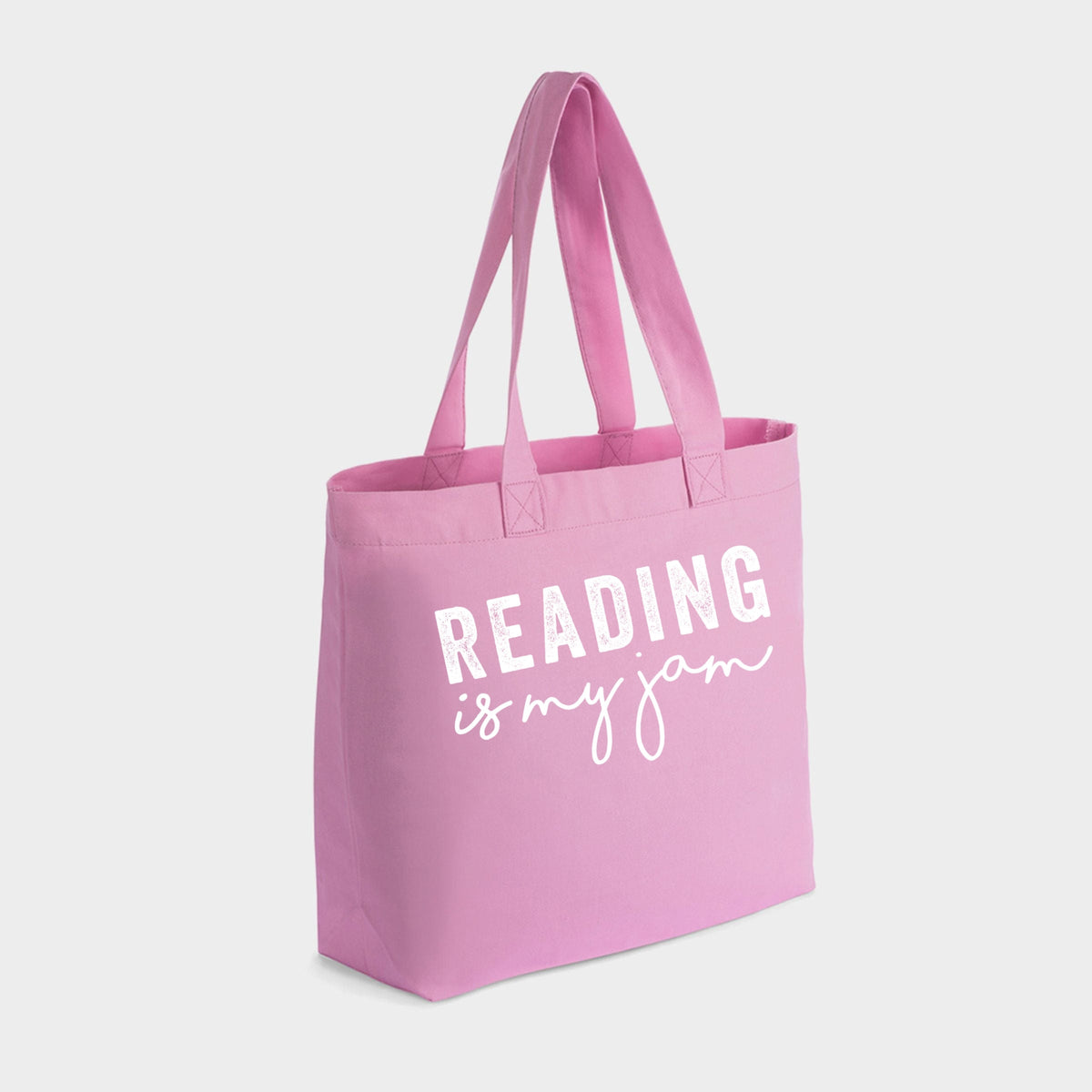 Reading Is My Jam - Zippered Canvas Tote