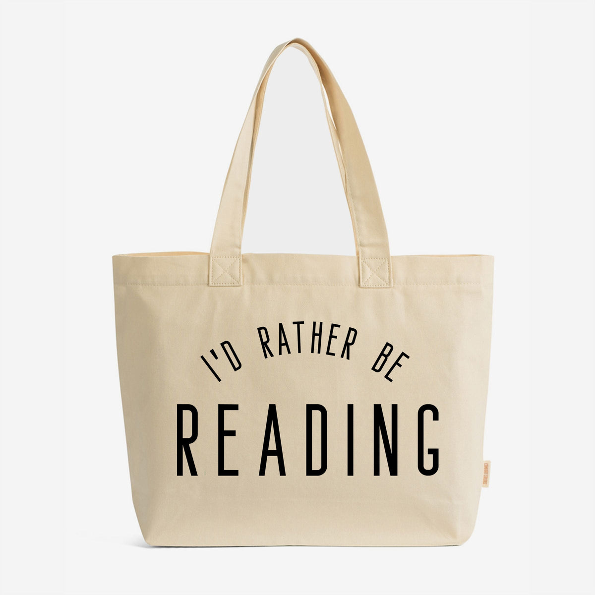 I'd Rather Be Reading - Zippered Canvas Tote