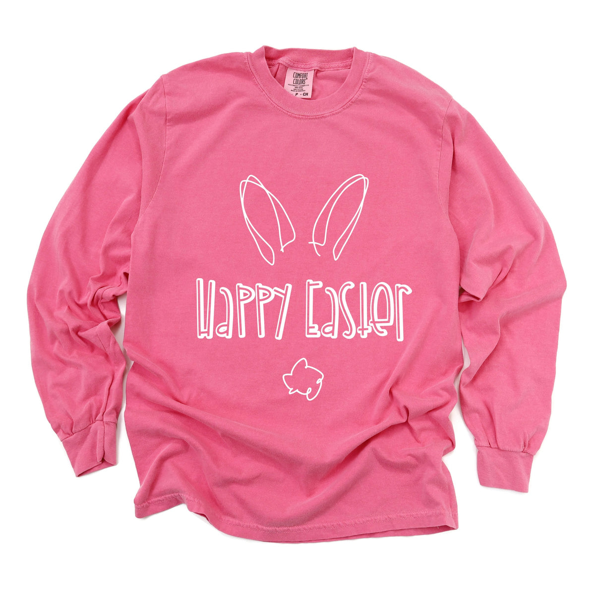 Happy Easter - Women's Garment Dyed Long Sleeve
