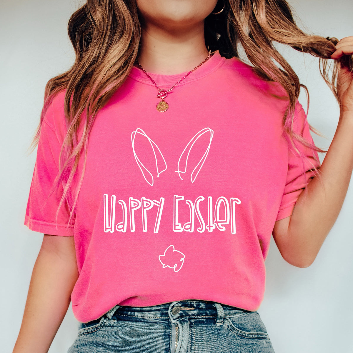 Happy Easter - Women's Garment Dyed Tee
