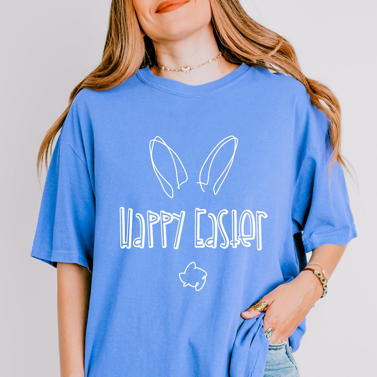 Happy Easter - Women's Garment Dyed Tee