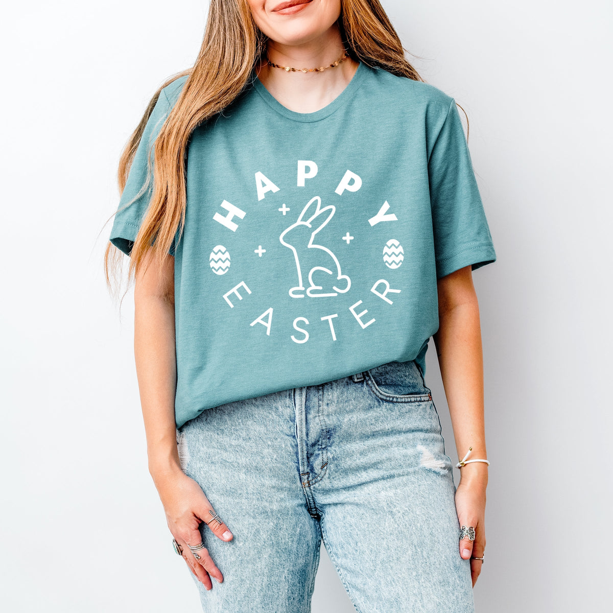 Happy Easter Eggs - Women's Short Sleeve Tee
