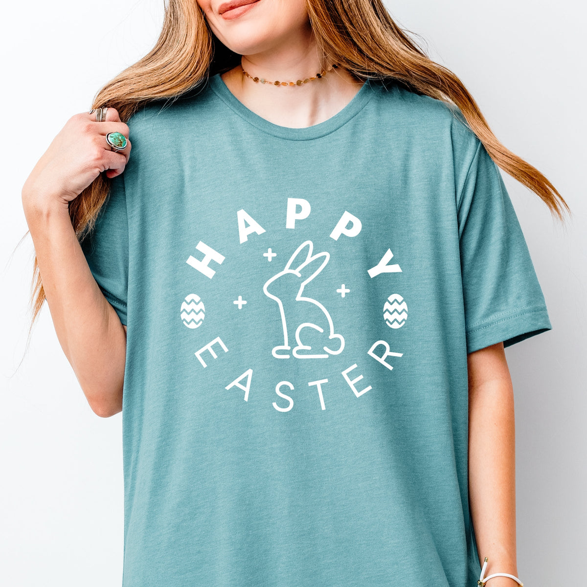 Happy Easter Eggs - Women's Short Sleeve Tee