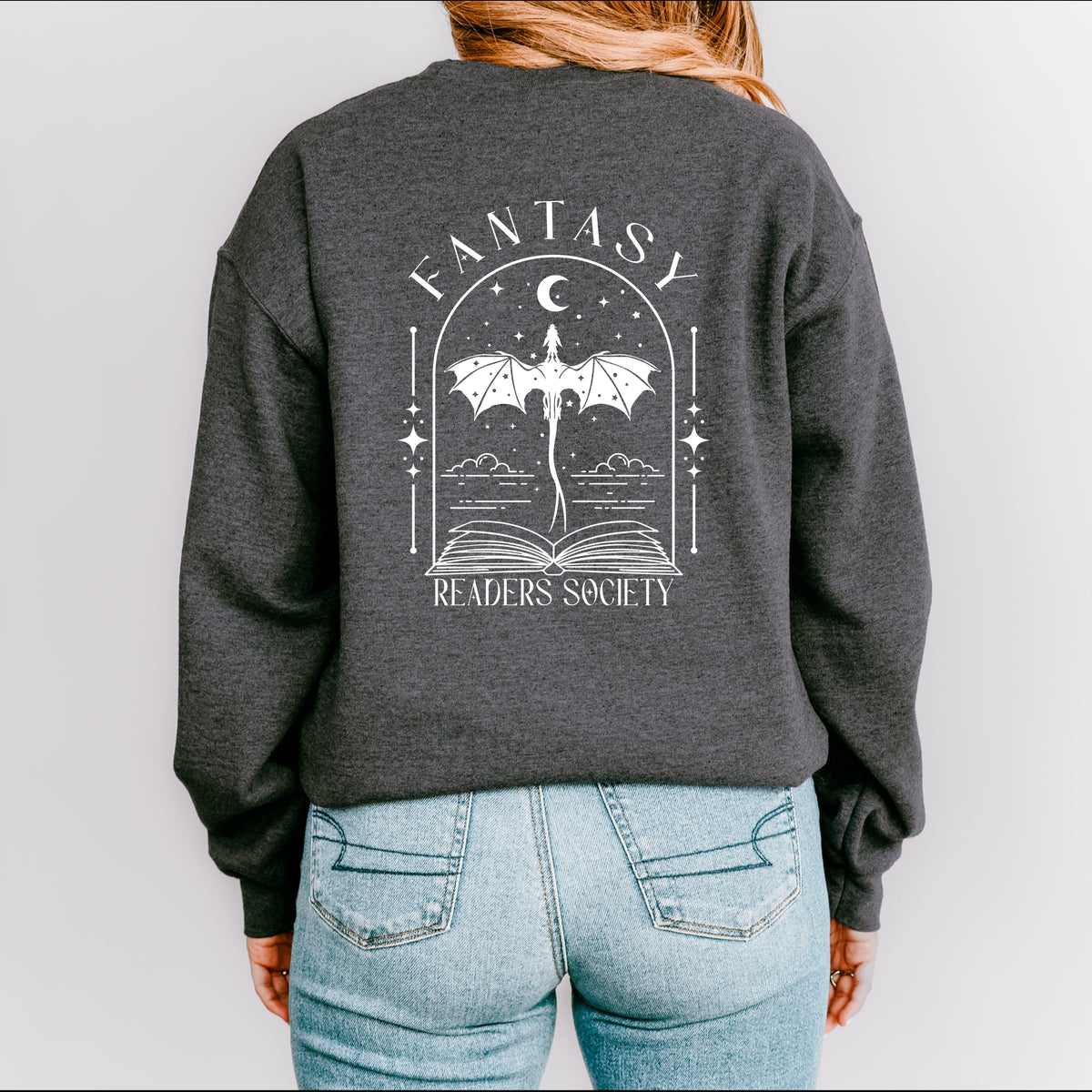 Fantasy Readers Society Front And Back Design -  Women's Graphic Sweatshirt