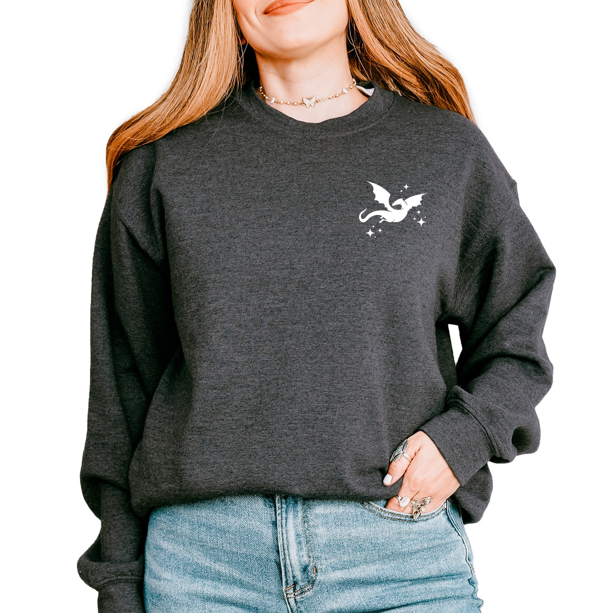 Fantasy Readers Society Front And Back Design -  Women's Graphic Sweatshirt