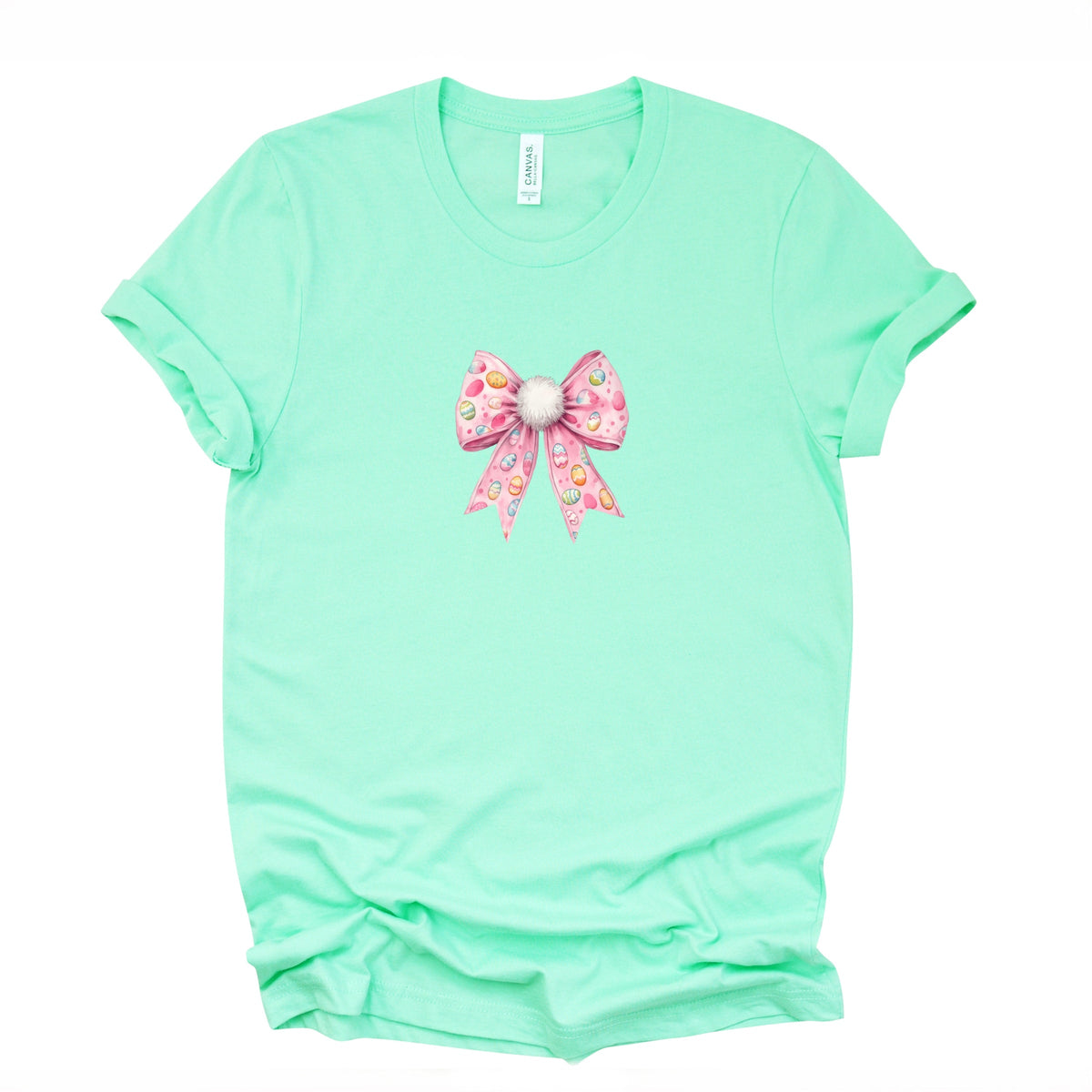 Easter Egg Bow Coquette - Women's Short Sleeve Graphic T-Shirt